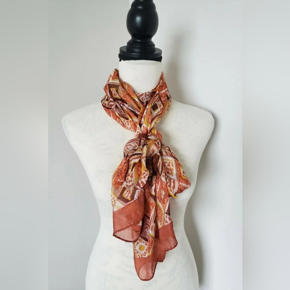 🌼 bijoux Terner chiffon scarf 80"X18"🌼 - Picture 1 of 3